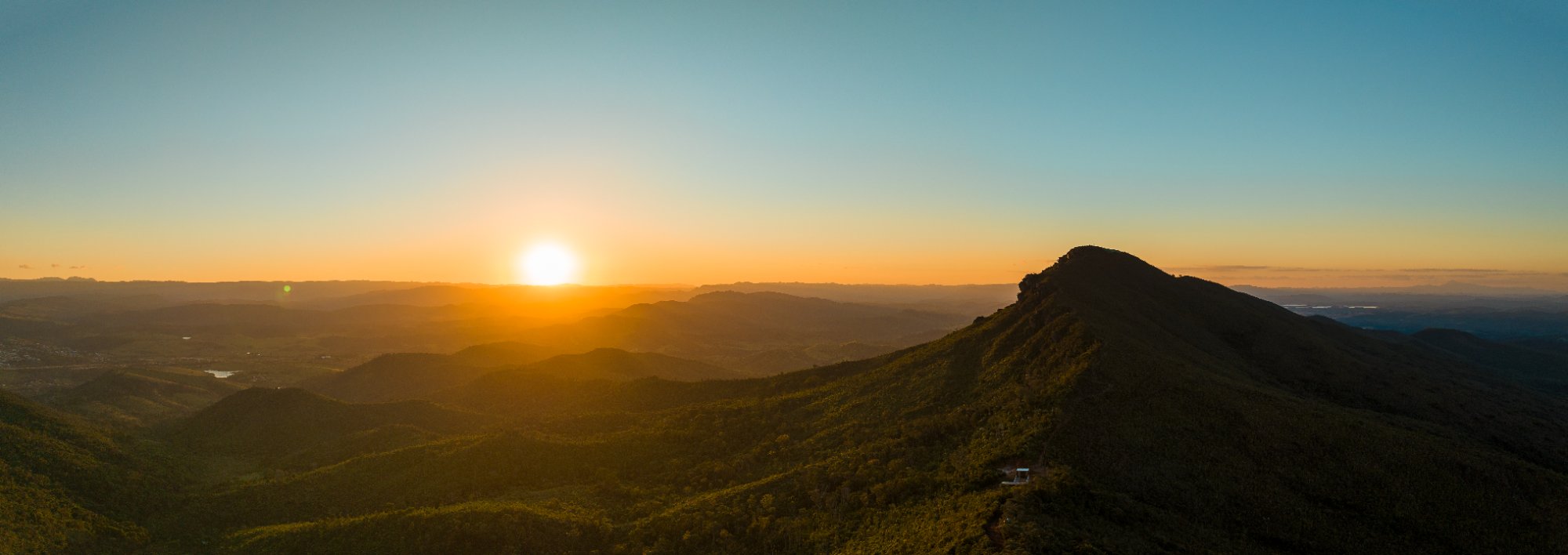 Pico do Espinhaço ao pôr do sol